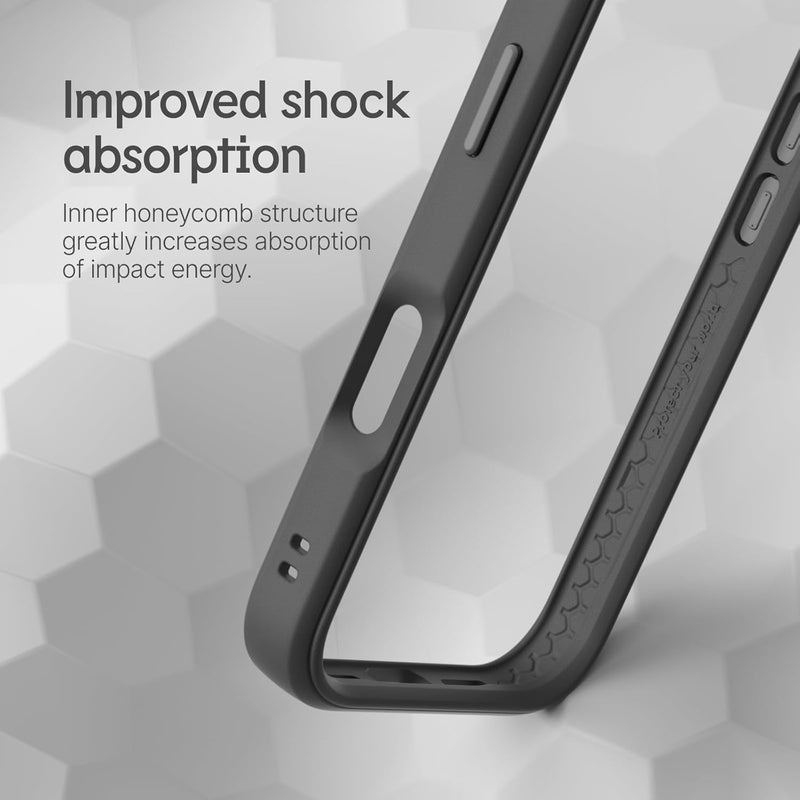 Rhino Shield غطاء واقي متوافق مع [آيفون 16 برو ماكس] | كراش غارد - تصميم نحيف ماص للصدمات مع حماية من السقوط حتى 3.5م / 11 قدم - أسود - Image 3